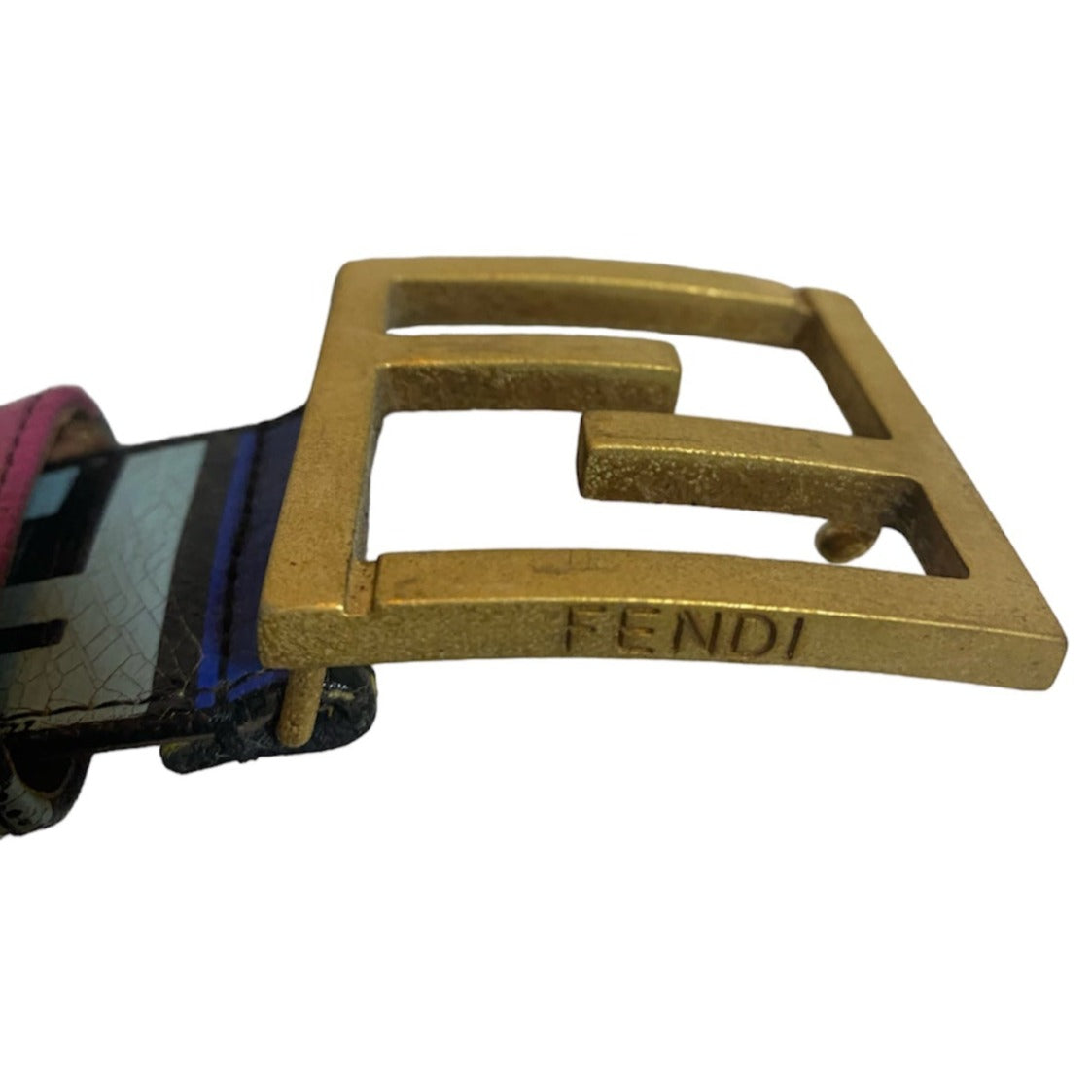 Fendi Multicolor FF Logo Belt