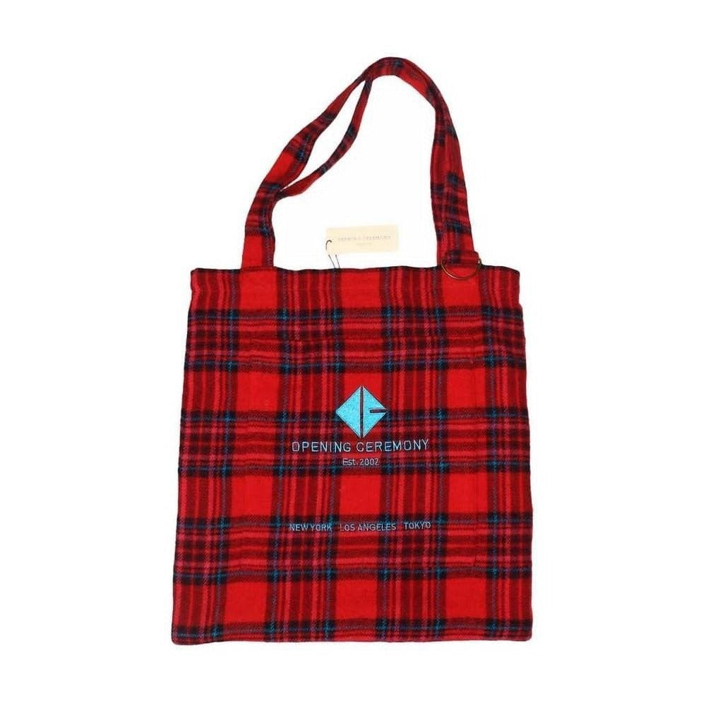 Opening ceremony plaid tote sale