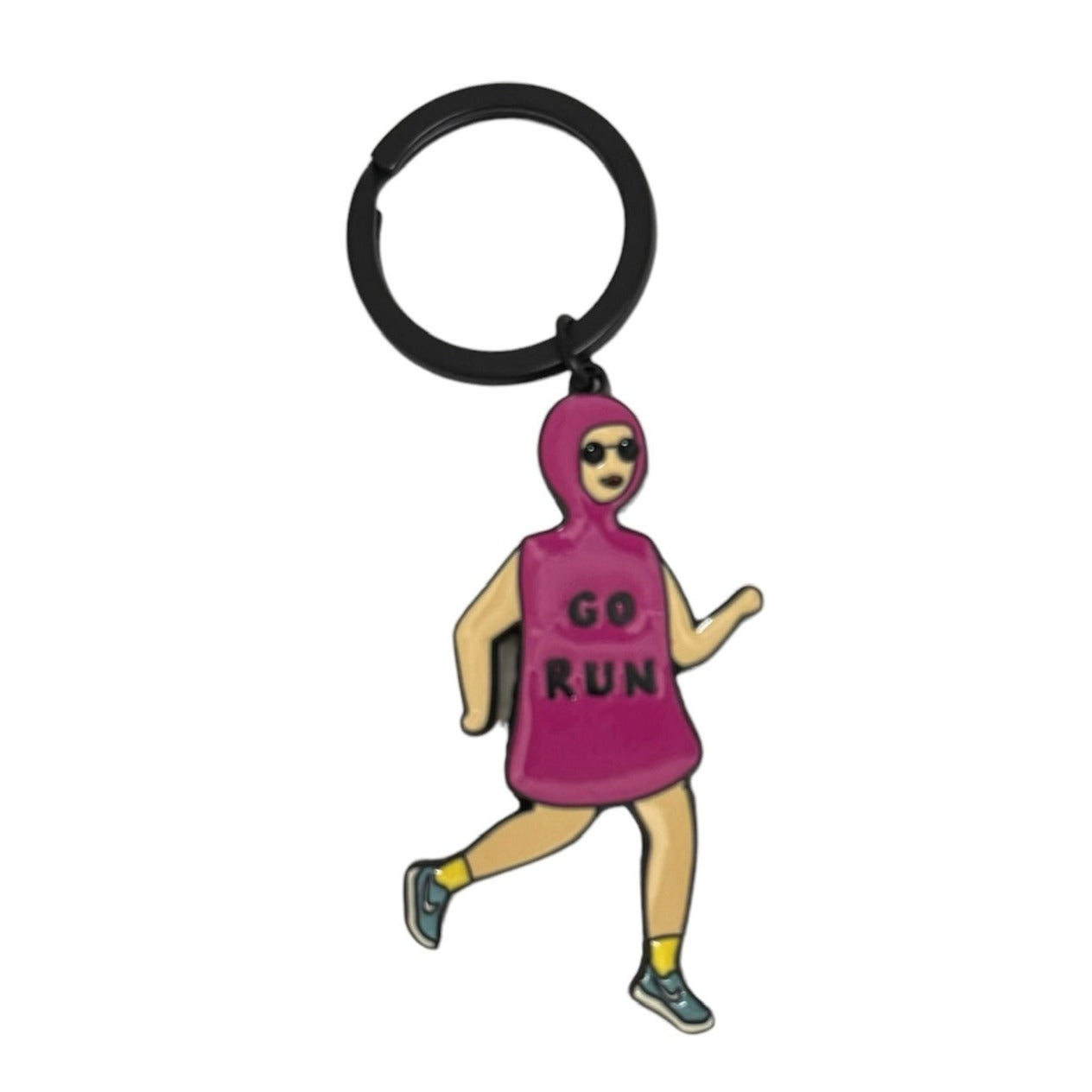 Yizi Store Go Run Enamel Keyring