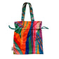 SmittenbyPattern "Splashy Ferns" Drawstring Tote Bag