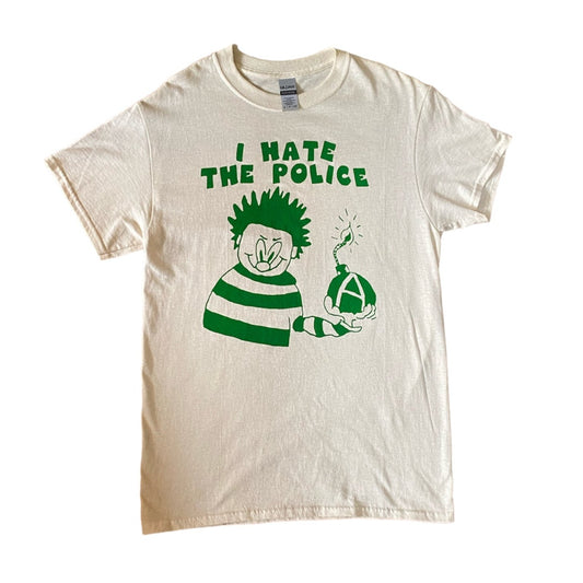 MAGGOT DEATH "I Hate The Police" Tee (Green)