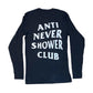 Panic Room "Anti Never Shower Club" Long Sleeve Tee