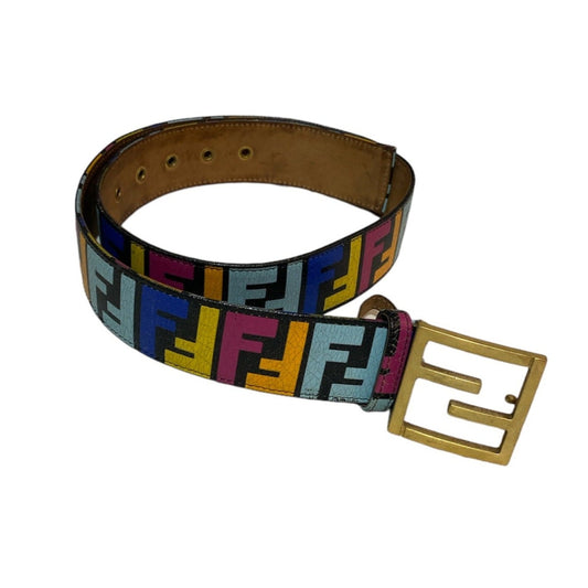 Fendi Multicolor FF Logo Belt