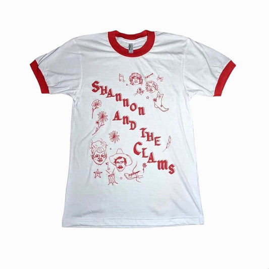 Shannon And The Clams “Potrait” Ringer Tee